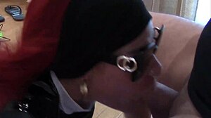 Sunglasses Blowjob Swallow