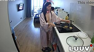 Topless Tits Cooking
