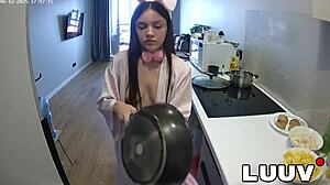 Topless Tits Cooking