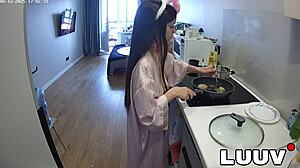 Topless Tits Cooking