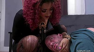 ebony strapon pegging