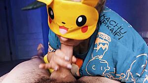 handjob pikachu suck