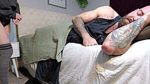 stepdaughter sneaky bj