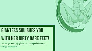 giantess toe trample