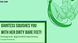 giantess toe trample