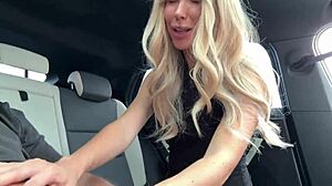 Car Footjob