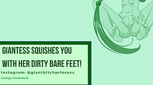 giantess toe trample