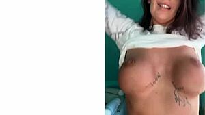 bouncing tits strap-on