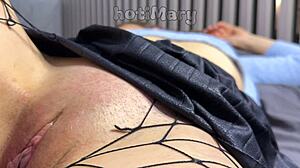 milf creampie closeup