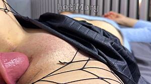 milf creampie closeup