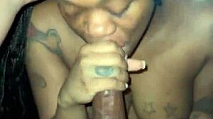 Ebony Braids Sucking