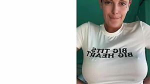 bouncing tits strap-on