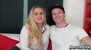 blonde anal creampie