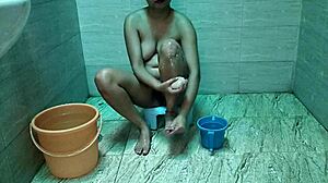 Indian Bath Creampie