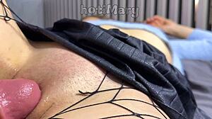 milf creampie closeup