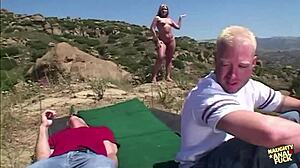 Public DP Threesome