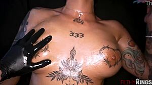 Tattooed Anal Massage
