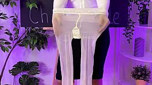 Nylon Pantyhose Tease