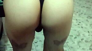 ladyboy lingerie pose