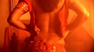 brunette strip tease