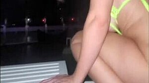 rooftop creampie slut