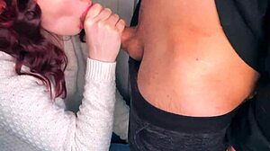 balcony public blowjob