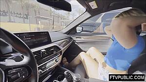 blonde mall masturbation