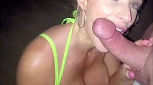 rooftop creampie slut