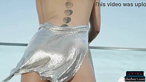 milf balcony striptease