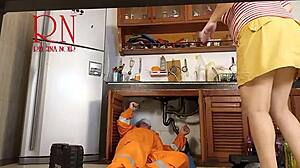 housewife plumber tease