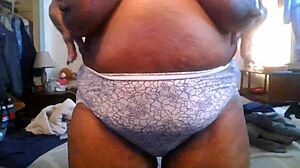 ebony mature tease