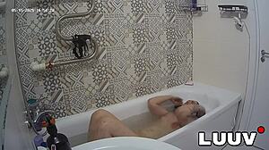 brunette shave flash