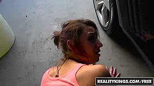 Street Ebony Blowjob