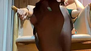 Silk Footjob Tease