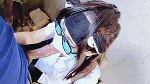 Sloppy Pinay Blowjob