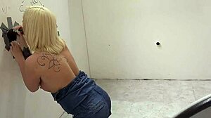 blonde gloryhole suck