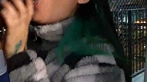 Balcony Blowjob Fuck