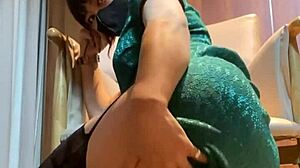 Silk Footjob Tease