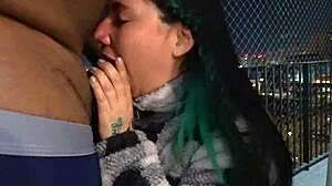 Balcony Blowjob Fuck