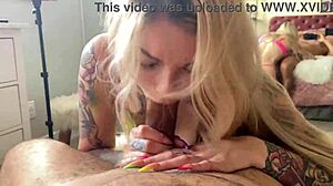 blonde huge creampie