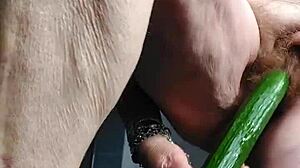 granny cucumber fuck