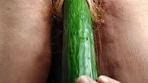 granny cucumber fuck