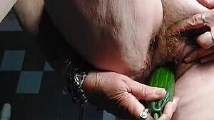 granny cucumber fuck