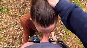 Russian Forest Blowjob