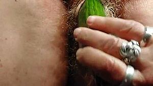 granny cucumber fuck