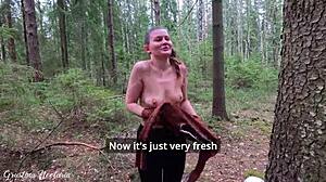 Russian Forest Blowjob