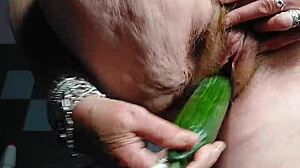 granny cucumber fuck