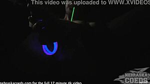 glowstick pussy spread