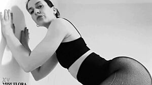 fishnet ass tease
