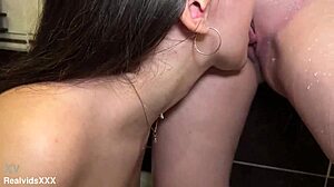 sensual bath licking